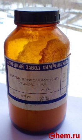 Алюмоаммонийные квасцы