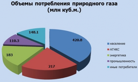 За первое полугодие 2020 года в Армению поступило порядка 1 153,9 млн куб. м природного газа.