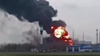 На горящей на Кубани нефтебазе произошел взрыв