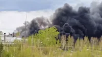В Каменске-Уральском загорелся цех по производству металлического порошка